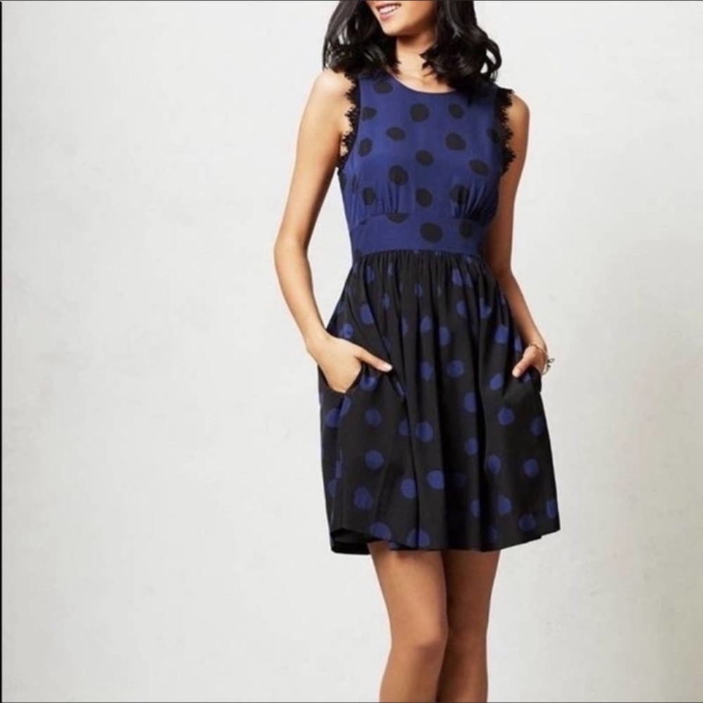 Anthropologie Corey Lynn Calter polka dot dress, size 4